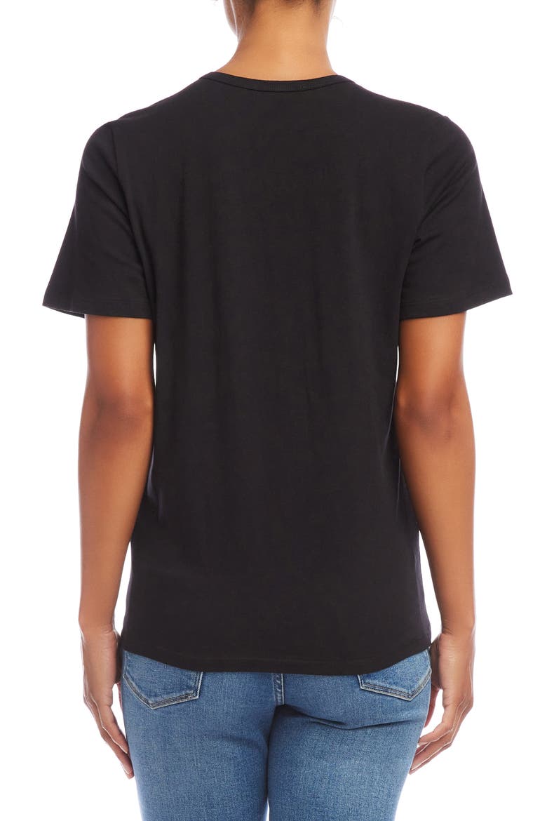 Stretch Cotton T-Shirt, Alternate, color, BLACK