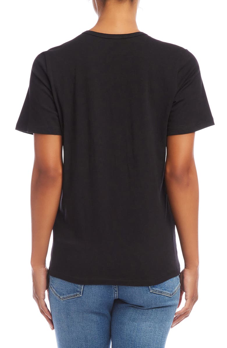 FIFTEEN TWENTY Stretch Cotton T-Shirt, Alternate, color, Black