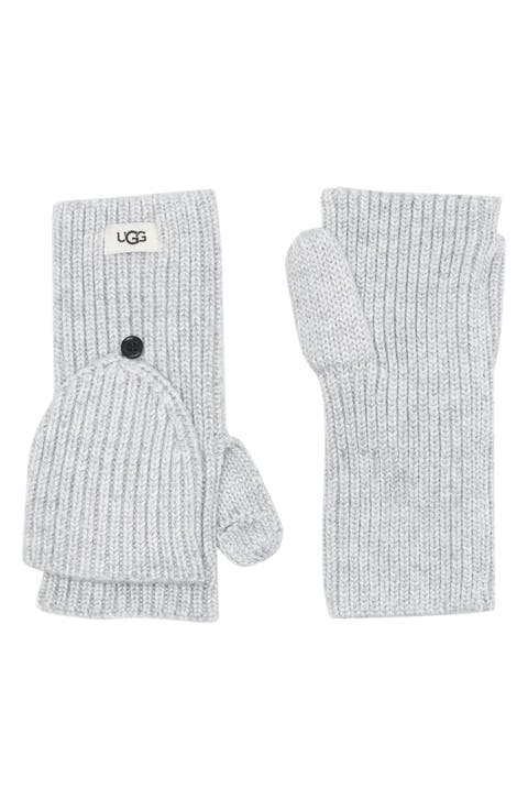 UGG Cozy Ribbed Knit Flip Mittens