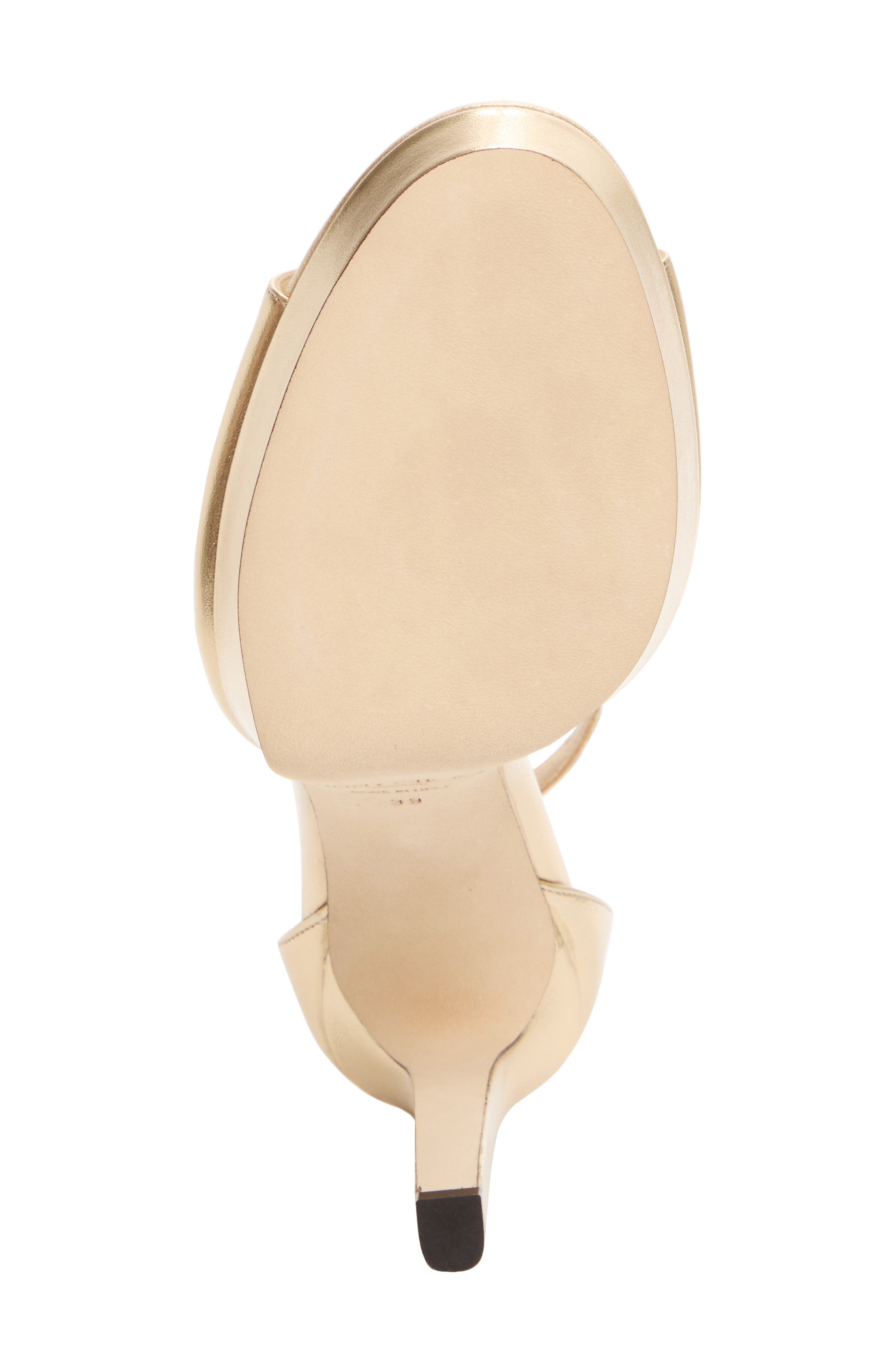 Pattie Metallic Leather Platform Sandal, Alternate, color, LIGHT SOFT GOLD
