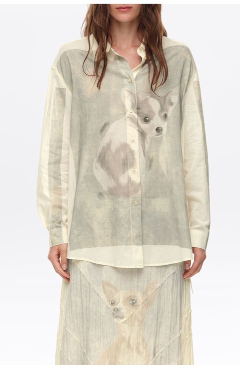 Chihuahua Placement Print Shirt