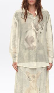 BIMBA Y LOLA Chihuahua Placement Print Shirt