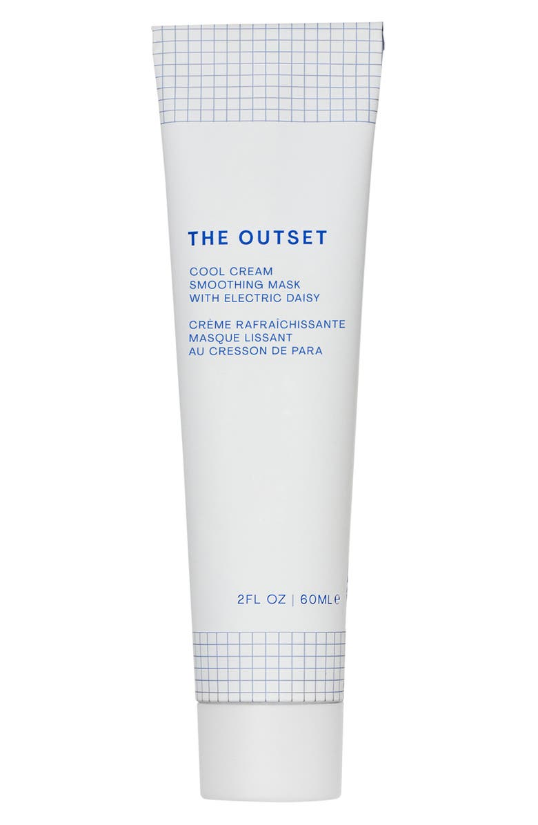 The Outset Cool Cream Smoothing Mask with Electric Daisy, Main, color, White