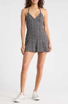 Madden Girl Floral Halter Romper