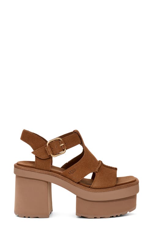 Ugg(r) New Heights Platform Sandal In Chestnut