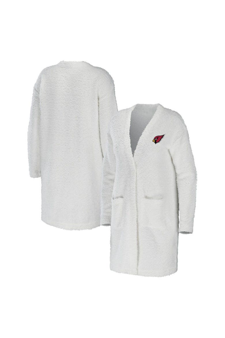 Women's WEAR by Erin Andrews Cream Arizona Cardinals Cozy Lounge Cardigan Sweater, Main, color, Cream