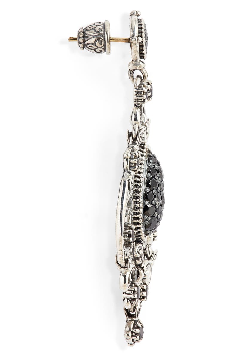 Konstantino Circe Black Spinel Chandelier Earrings, Alternate, color, 