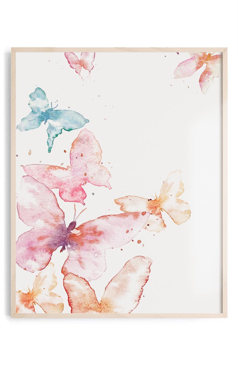 Oilo Butterfly Paper Wall Art, Main, color,