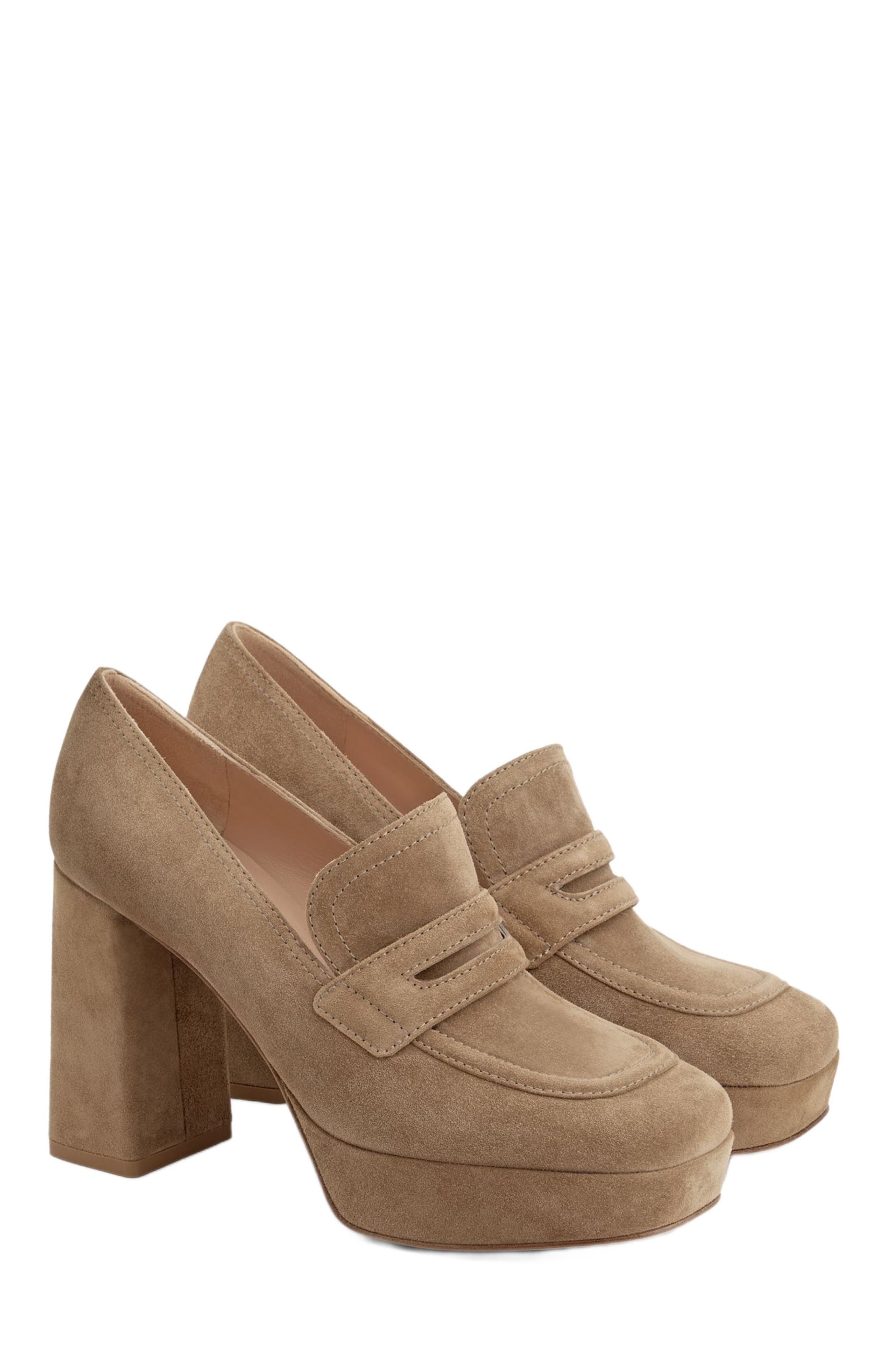 Gianvito Rossi Rouen Mocassin, Alternate, color, Brown