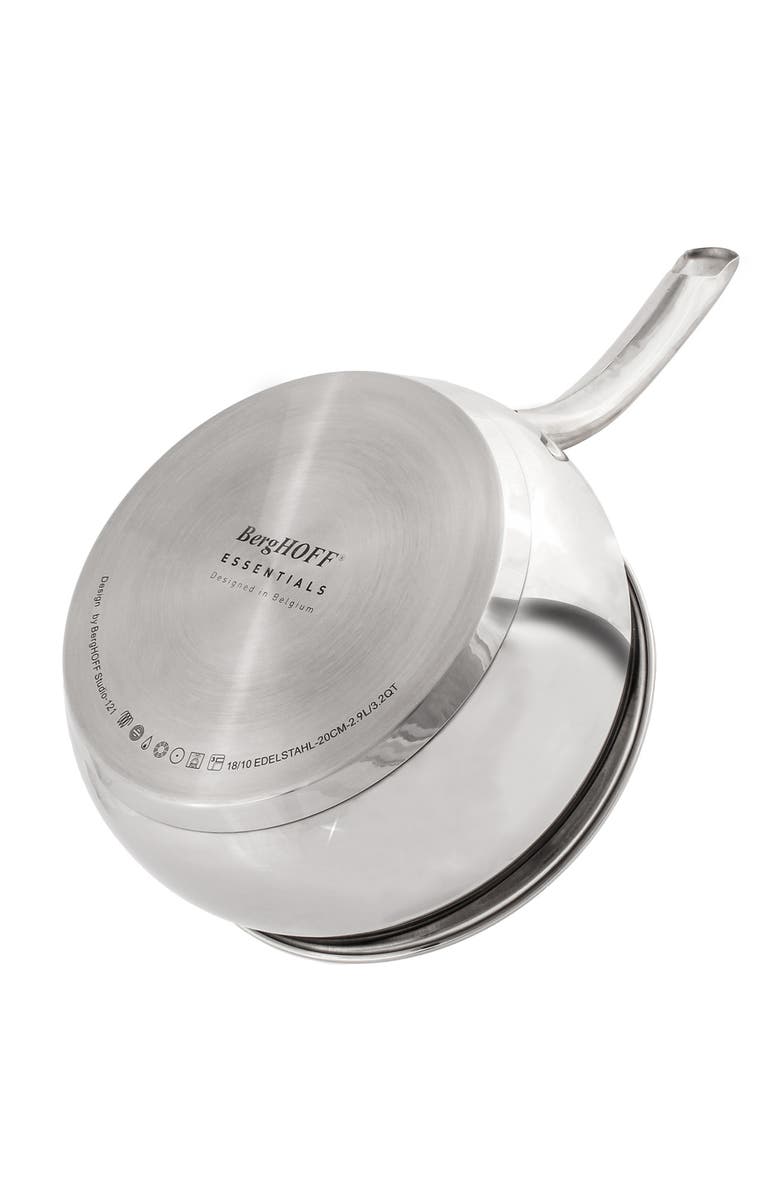BergHOFF Stainless Steel 3.2-Qt. Covered Sauce Pan, Alternate, color, 
