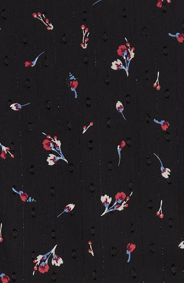 Truly Me Kids' Floral Long Sleeve Romper, Alternate, color, Black Floral