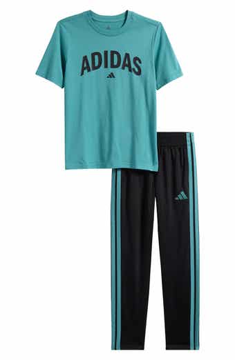 adidas Kids' Graphic T-Shirt & Tricot Pants Set