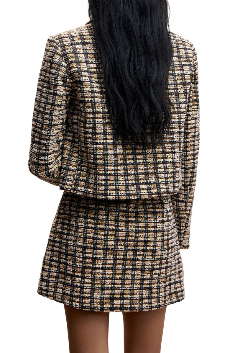 MANGO Check Tweed Jacket, Alternate, color,