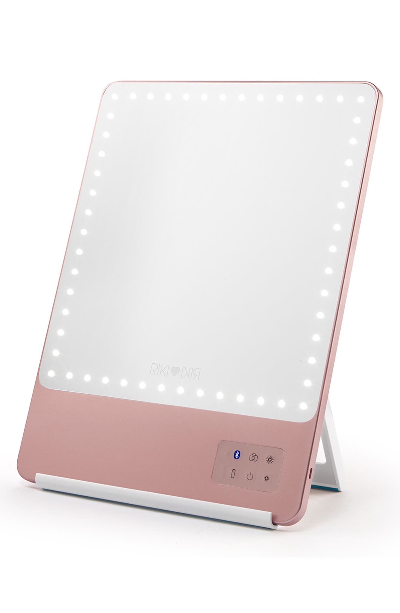 Riki Loves Riki 10X Skinny Lighted Mirror $230 Value in Rose Gold