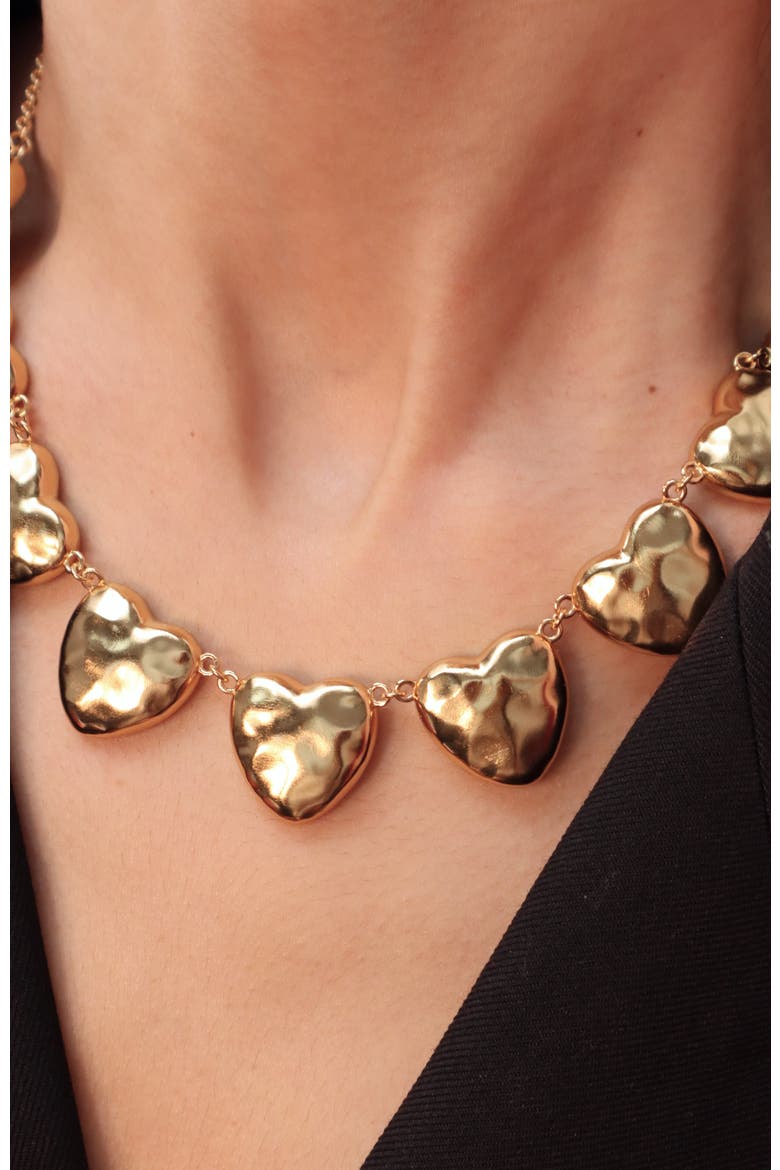 Heart of Eden Necklace, Alternate, color, Gold