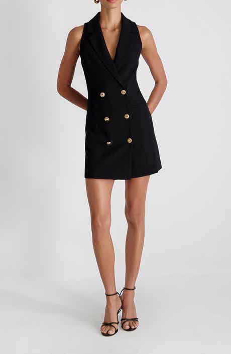 Whisper Sleeveless Double Breasted Blazer Minidress