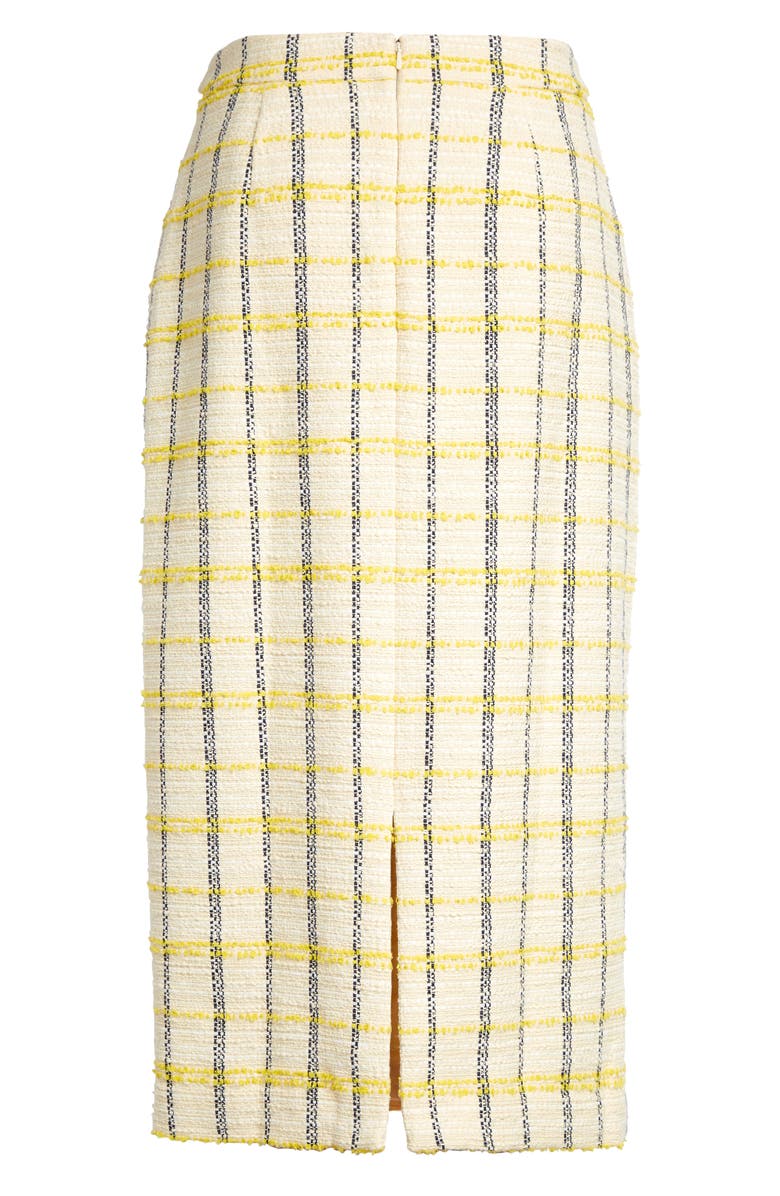 Halogen<sup>®</sup> Plaid Tweed Pencil Skirt, Alternate, color, 