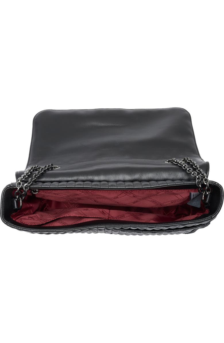 Longchamp Amazn Large Leather Shoulder Bag, Alternate, color, Black