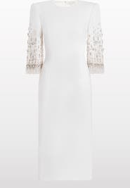 Jenny Packham Ebba Crystal-Embellished Midi Dress