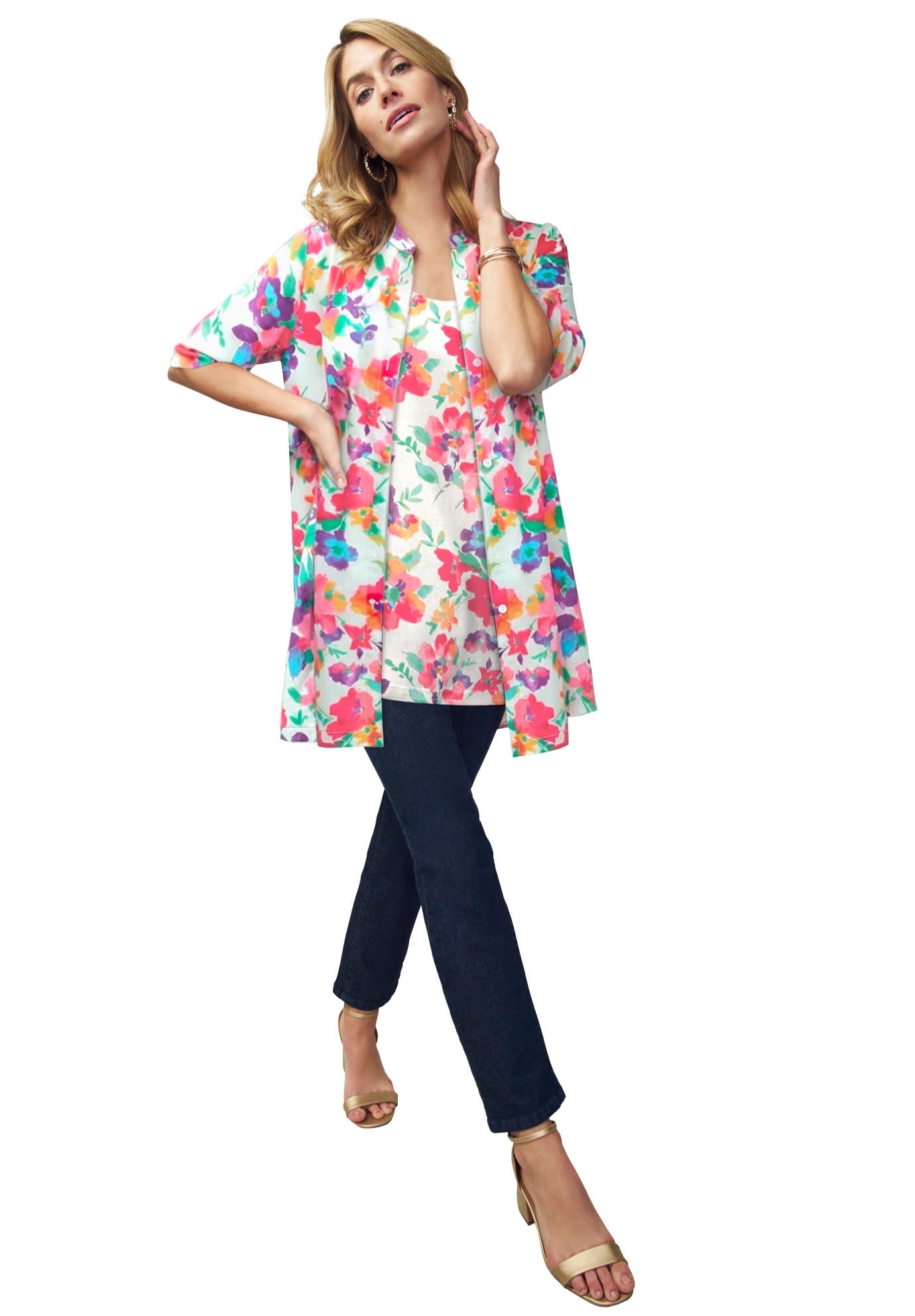 MULTI WATERCOLOR FLORAL