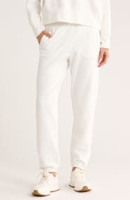 CALVIN KLEIN PERFORMANCE High Waist Relaxed Cotton Blend Sweatpants