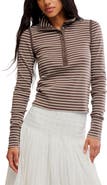 Free People Lake Stripe Rib Henley