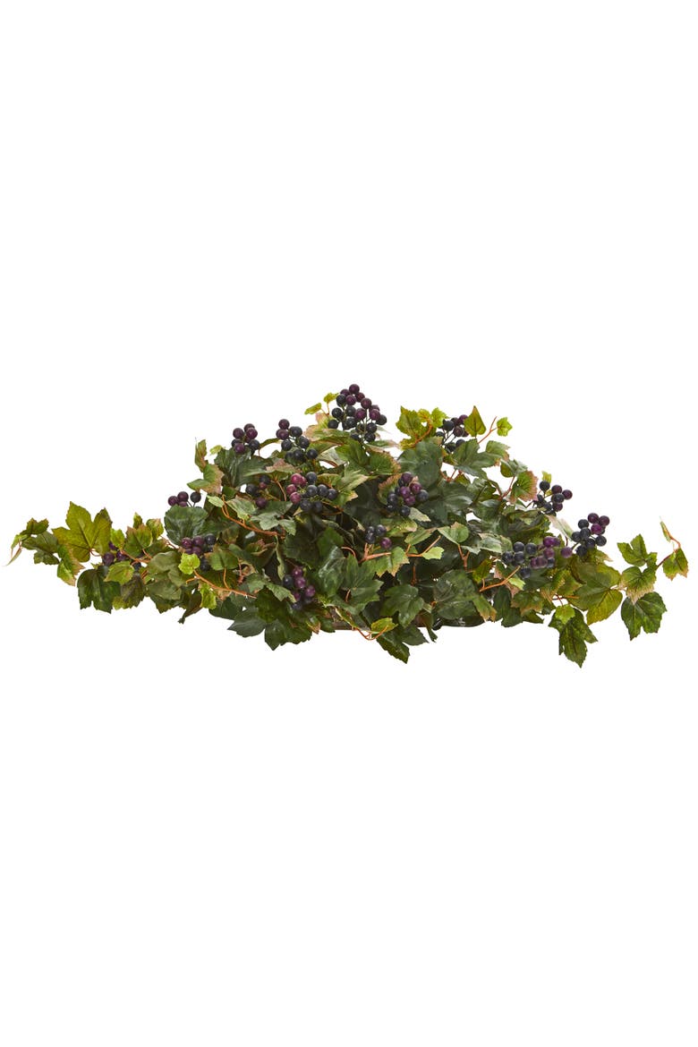 33-in Grape Leaf Artificial Ledge Plant, Main, color, Green
