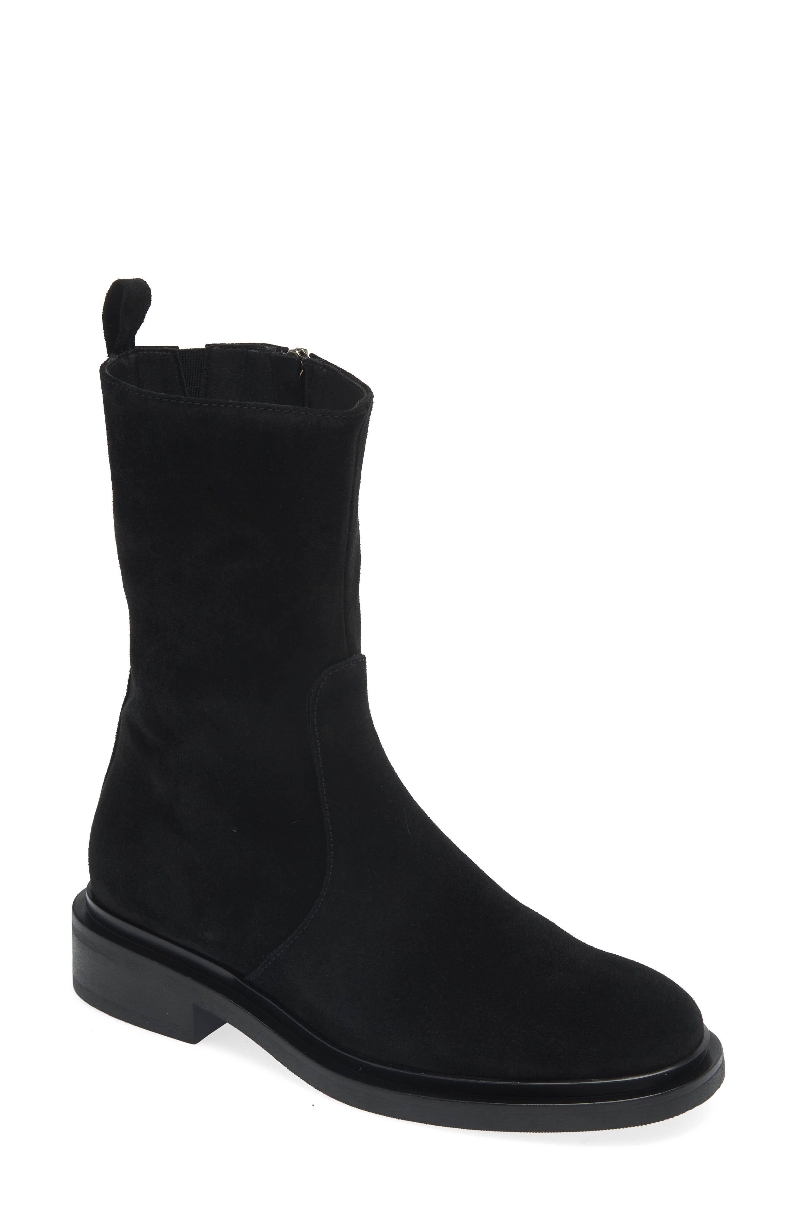 Cordani Blaize Bootie, Main, color, Black Suede