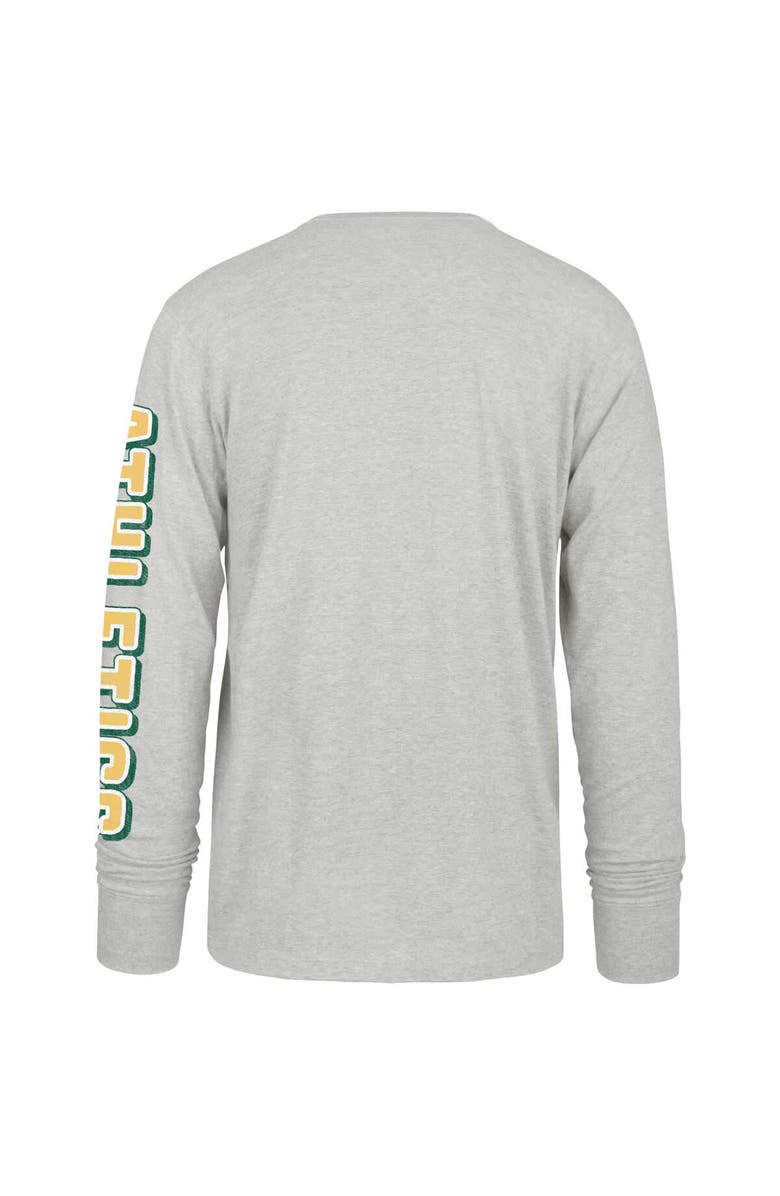 '47 Men's '47 Gray Athletics Fair Ball Franklin Long Sleeve T-Shirt, Alternate, color, Gray