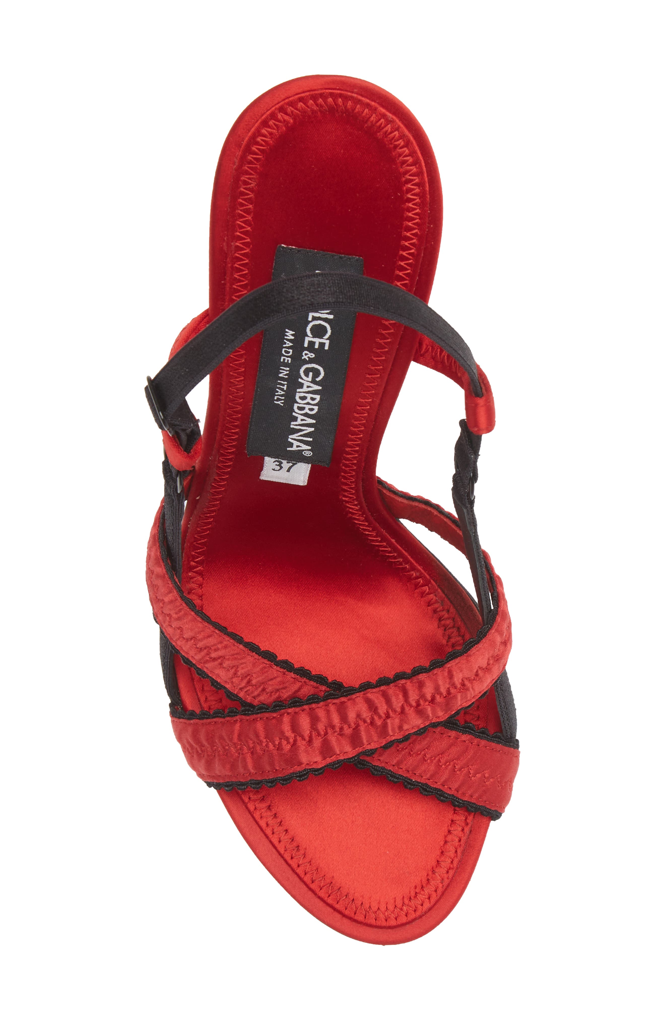 Dolce&Gabbana Satin Slingback Sandal, Alternate, color, 