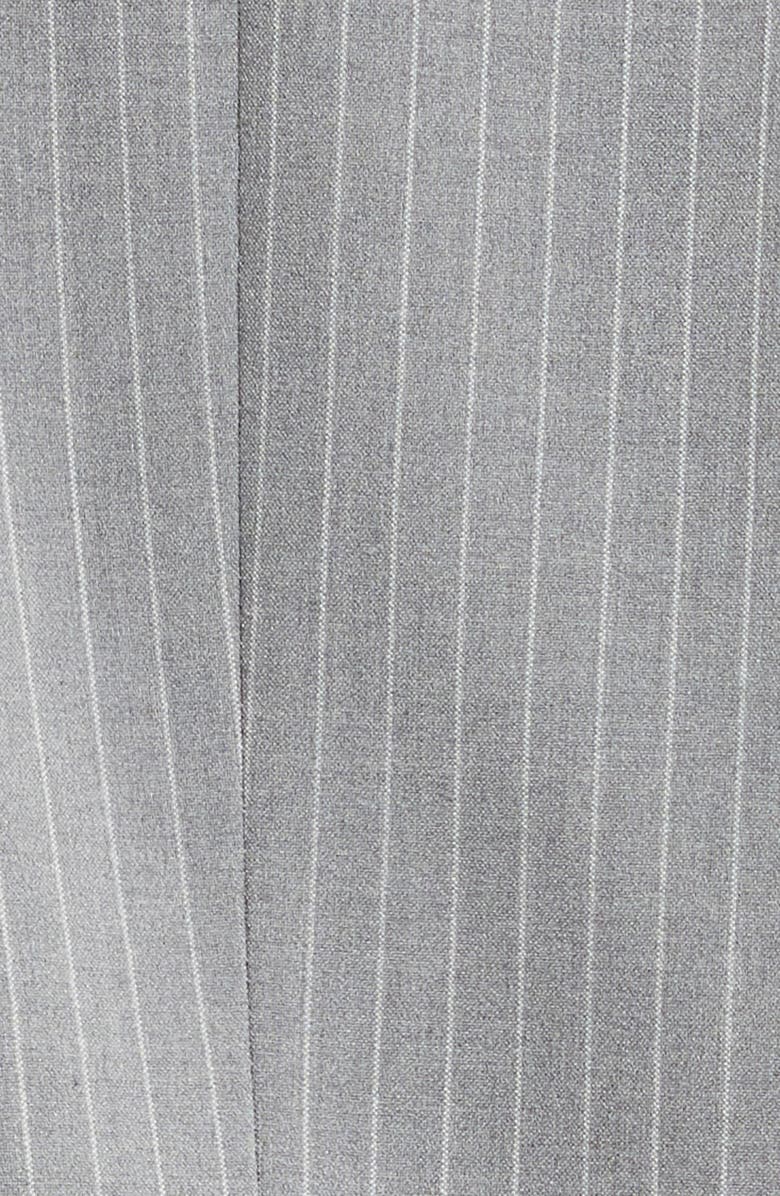 WAYF Icon Pinstripe Longline Coat, Alternate, color, 