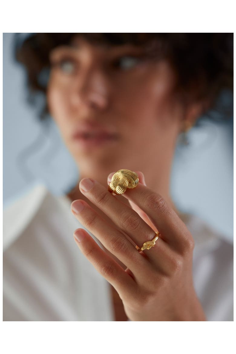 Groove Chunky Knot Ring, Alternate, color, GP