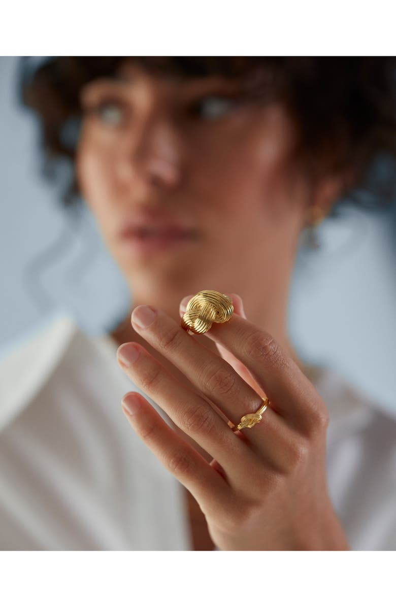 Monica Vinader Groove Chunky Knot Ring, Alternate, color,
