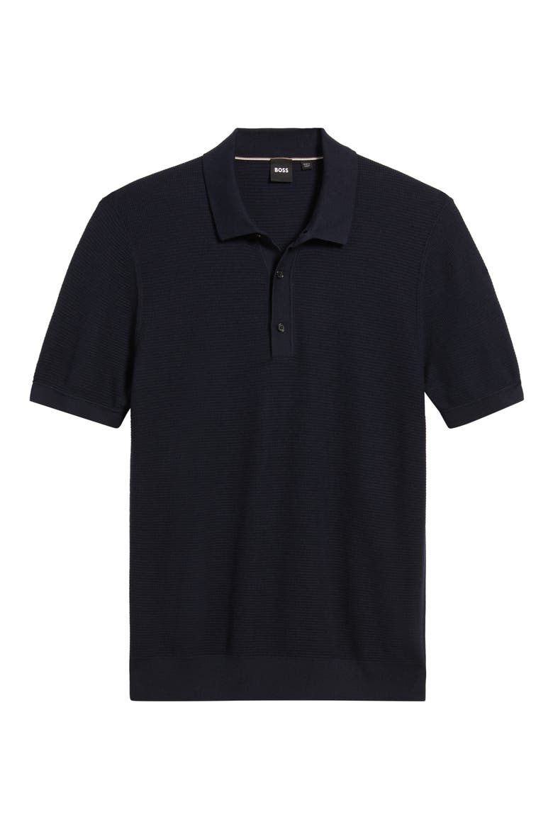 Iannotti Cotton Blend Polo, Alternate, color, DARK BLUE