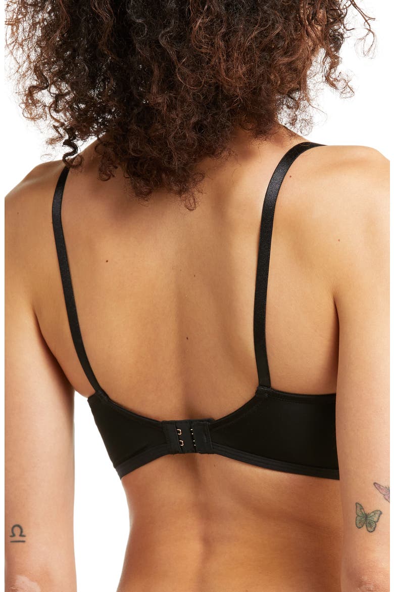 Entice Wireless Push-Up Bra, Alternate, color, BLACK/ NYLON