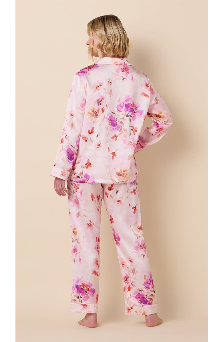 The Cat's Pajamas Silk Pajama Set, Alternate, color, Morning In Savannah