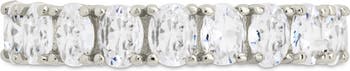 Kylie Oval Cubic Zirconia Eternity Ring