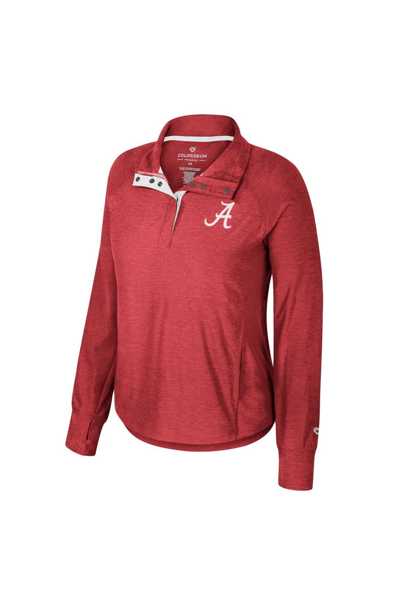 COLOSSEUM Women's Colosseum Crimson Alabama Crimson Tide Cressida Raglan Half-Snap Top, Alternate, color, 