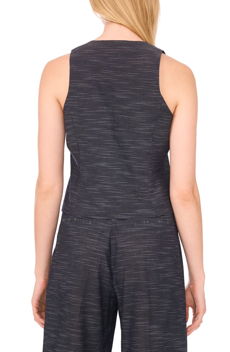 1.STATE Irregular Stripe Cotton Vest, Alternate, color, Rich Black