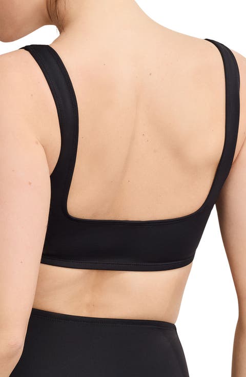 Square Neck Compression Bikini Top