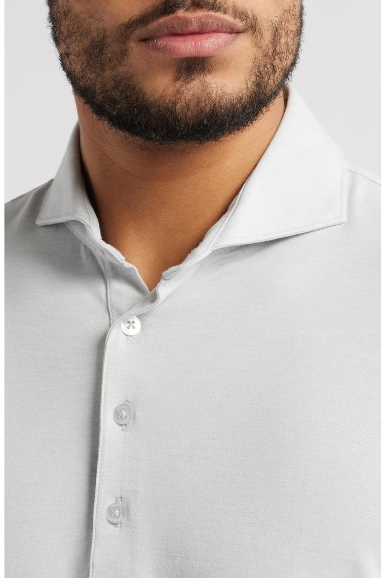 Idris Top Shelf Heathered Polo, Alternate, color, LIGHT GRAY