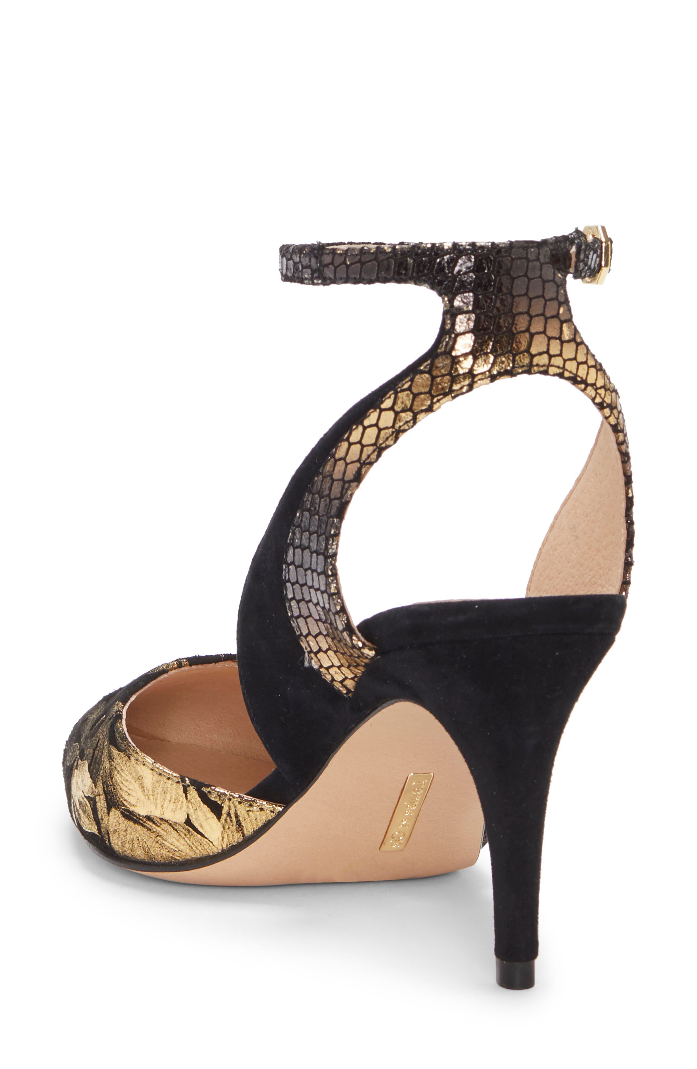 Kyrah Pump, Alternate, color, BLACK/ GOLD MULTI