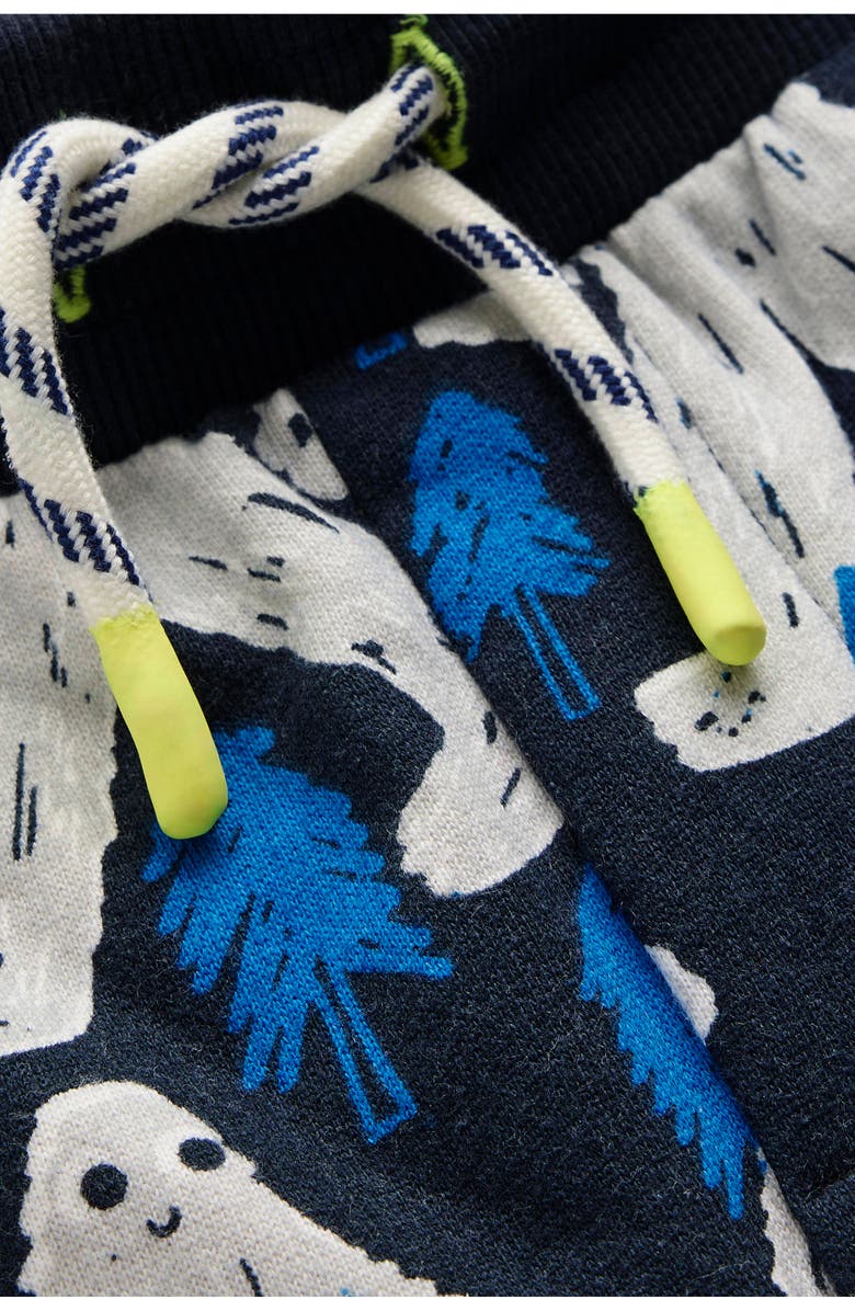 Boden Kids' Yeti Print Cotton Joggers, Alternate, color, Yeti