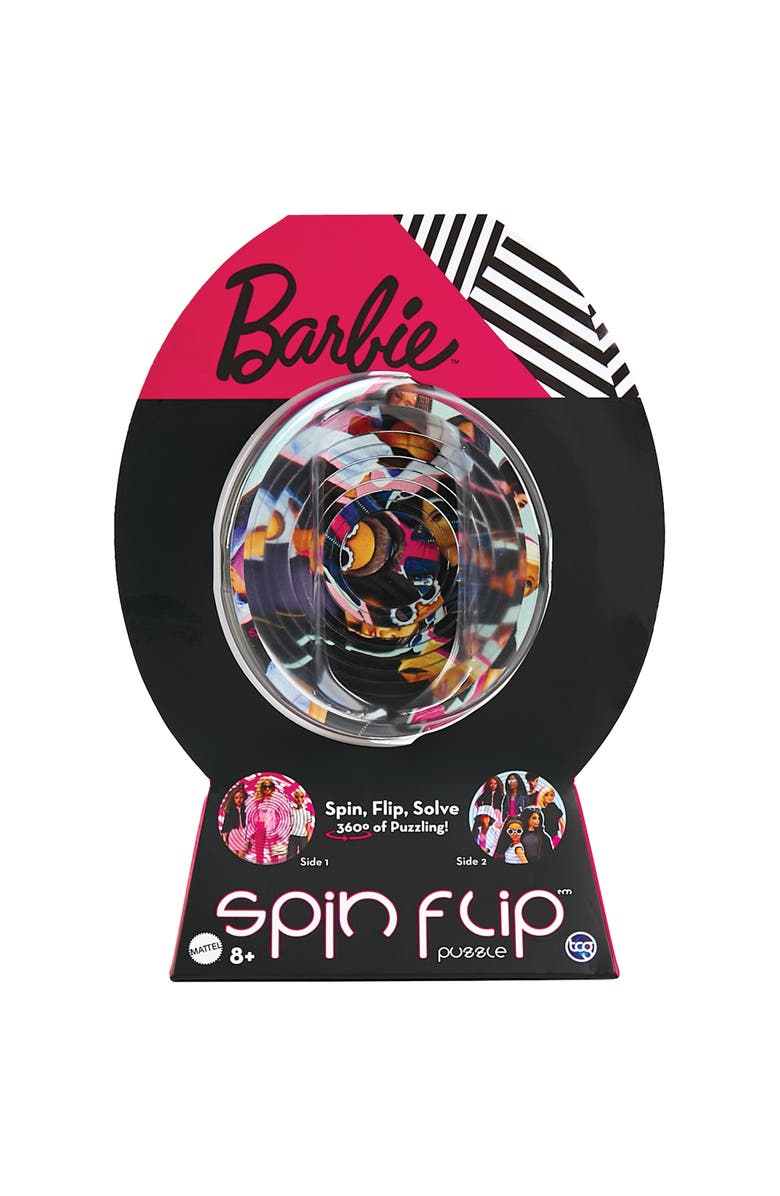 Spin Flip Barbie Fashionista 12 Rings 2In1 Doublesided Puzzle,8+, Main, color, Multicolored
