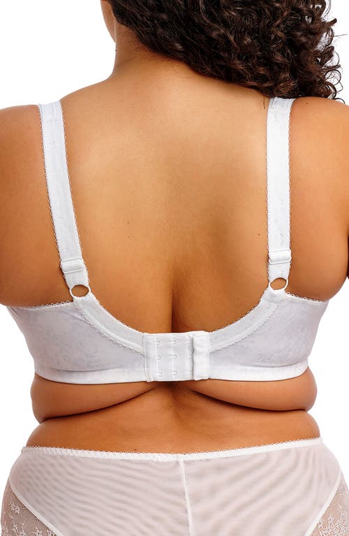 Elomi Lucie Full Figure Underwire Plunge Bra In White
