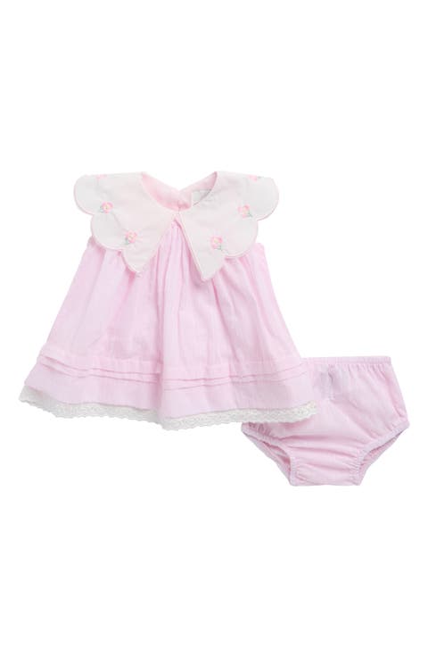 Scallop Flower Dress & Bloomers Set (Baby)
