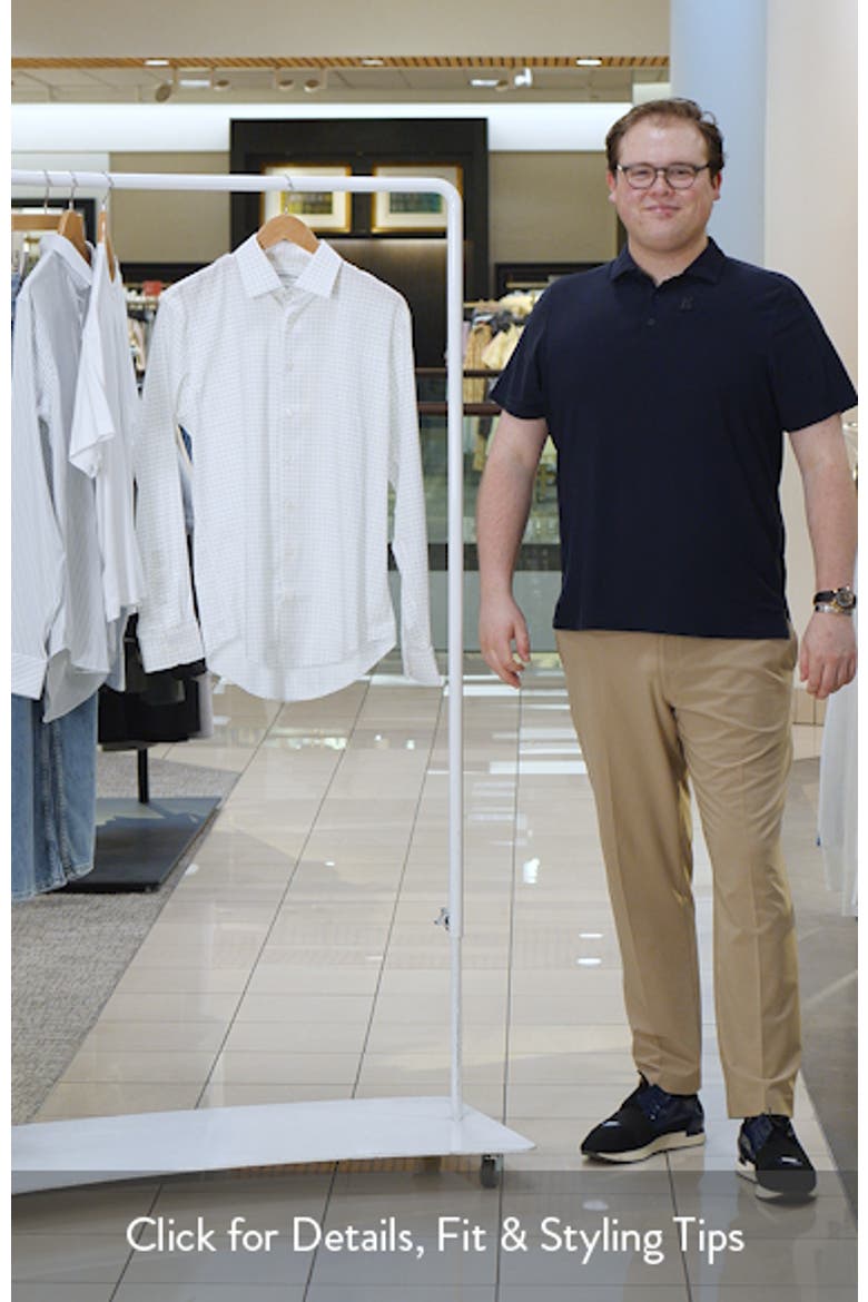 Trim Fit Neat Premium Performance Twill Dress Shirt video