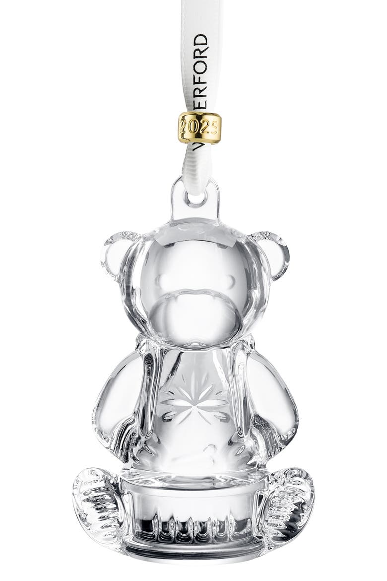2025 Baby's First Bear Crystal Ornament, Main, color, NO COLOR