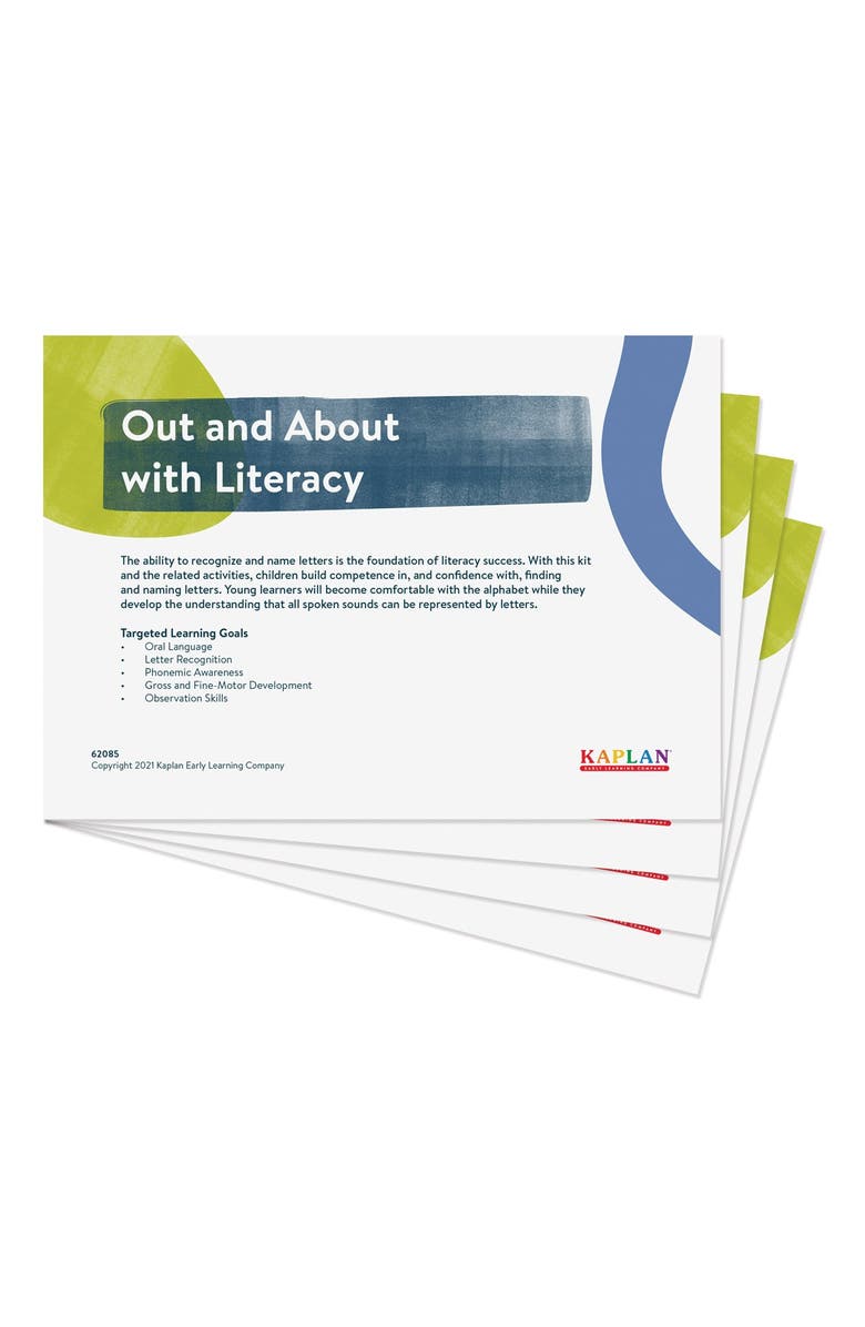 Kaplan Early Learning Company Out and About With Literacy Kit, Alternate, color, Multicolor