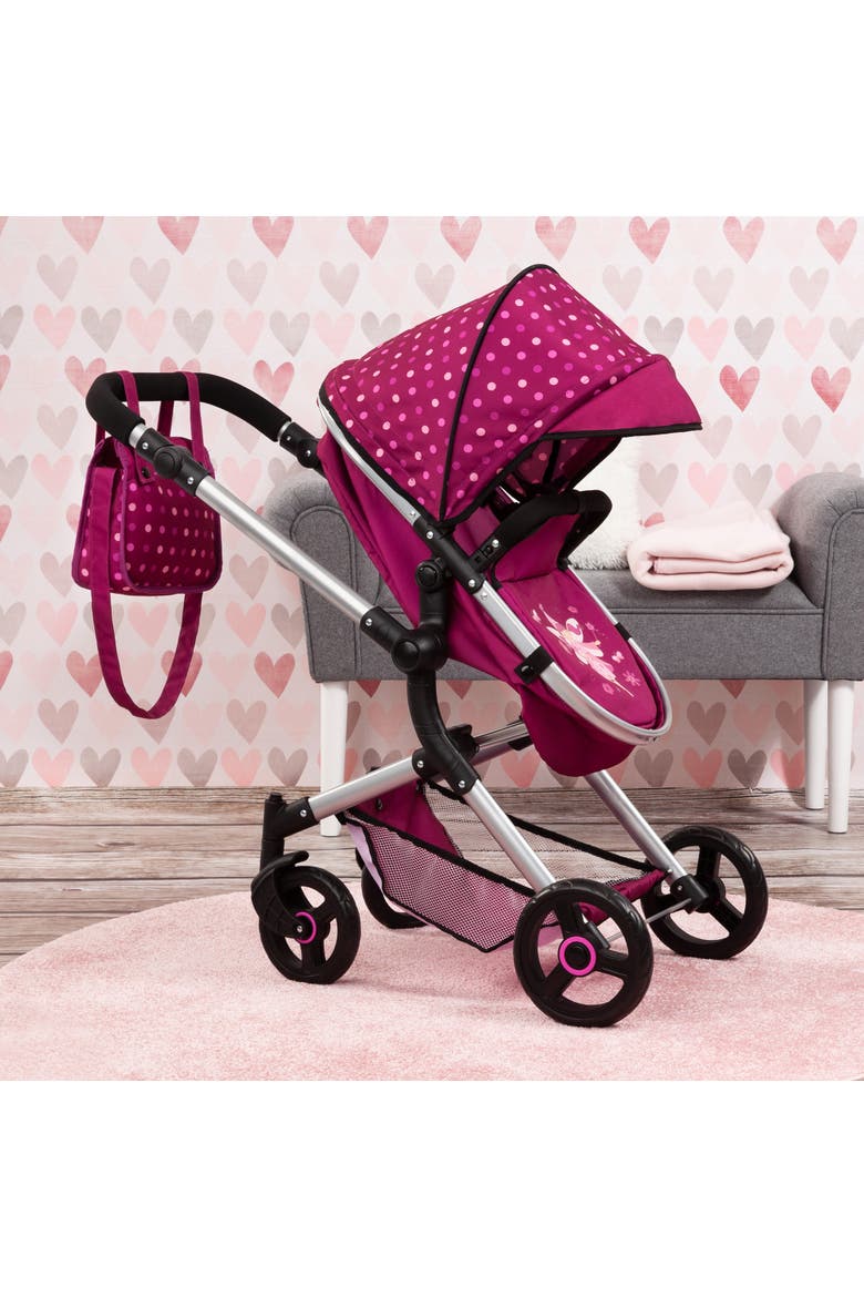 City Doll Pram For Dolls Up to 20 Inches, Alternate, color, Red